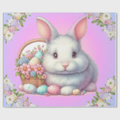 Papier Cadeau Bunny de Pâques Pretty Pastel (Plat)