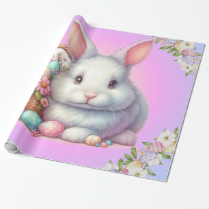 Papier Cadeau Bunny de Pâques Pretty Pastel