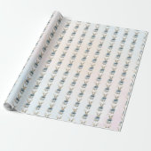 Papier Cadeau Bunny mangeur bleu (Déroulé)