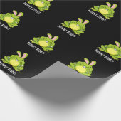 Papier Cadeau Bunny Ribbit Funky Rabbit Frog Pun Dark BG (Coin)