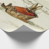 Papier Cadeau “Bunny Sleigh Ride” by Beatrix Potter (Coin)