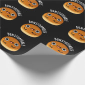 Papier Cadeau Bunstoppable Funny Bun Pun Dark BG (Coin)