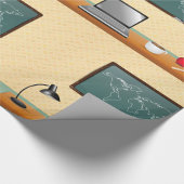 Papier Cadeau Bureau Avec Ordinateur Portable Et Café