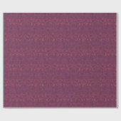 Papier Cadeau Burgandy Vintage Victorian Damask Patch (Plat)