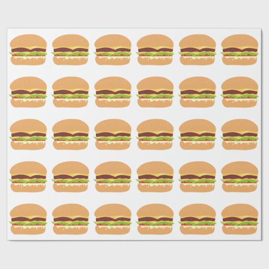 Papier Cadeau burger (Plat)