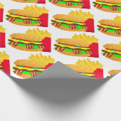 Papier Cadeau Burger et frites (Coin)