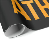 Papier Cadeau Burger Hamburger BBQ Humour Funny Pun Idée cadeau (Coin rond)