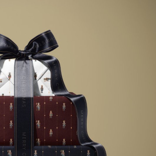 Papier Cadeau Burgundy classic nutcracker wrapping paper