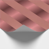 Papier Cadeau Burgundy dégradé rayures motif (Coin)