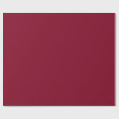 Papier Cadeau Burgundy Festive Christmas Solid Color (Plat)
