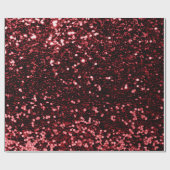 Papier Cadeau Burgundy Maroon Ruby Mariage de la Parties scintil (Plat)