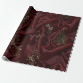 Papier Cadeau Burgundy Silk-Look Diamond  (Déroulé)