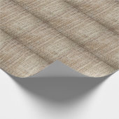 Papier Cadeau Burlap Hessian Arrière - plan Texture (Coin)