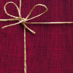 Papier Cadeau Burlap réaliste Rustique Simple Magenta Bourgogne<br><div class="desc">Motif de style burlap simple et rustique. Veuillez noter qu'il n'y a pas de véritable burlap utilisé dans cette conception,  c'est une photographie numériquement édité.</div>