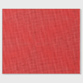 Papier Cadeau Burlap rouge de Noël (Plat)