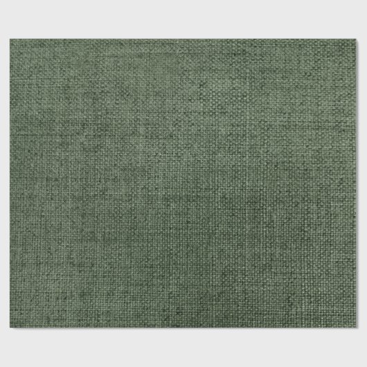 Papier Cadeau Burlap vert (Plat)