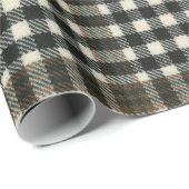Papier Cadeau Burns Check Modern Scottish Tartan (Coin rond)