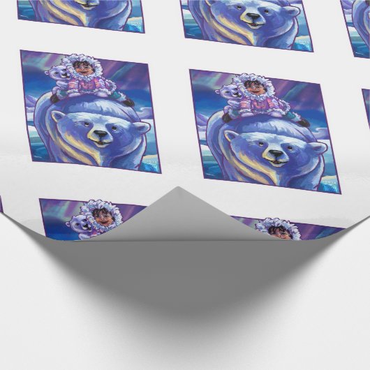 Papier Cadeau Bus à ours polaire (Coin)