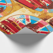 Papier Cadeau Bus Anglais Double Decker