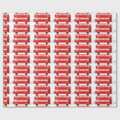 Papier Cadeau Bus de Londres (Plat)