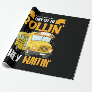 Papier Cadeau Bus Driver See Me Rollin