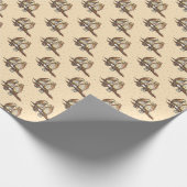 Papier Cadeau Buse à queue rouge Aimer oiseaux neige Aimer hiver (Coin)