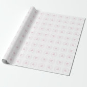 Papier Cadeau Buste de licorne rose (Déroulé)