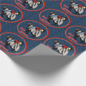 Papier Cadeau Buster De Cowboy De Rodéo Occidental Sur L'Arrière (Coin)