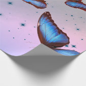 Papier Cadeau BUTTERFLITS EN Papier D'EMBALLAGE DOUCE (Coin)