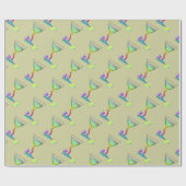 Papier Cadeau Butterfly Martini (Plat)