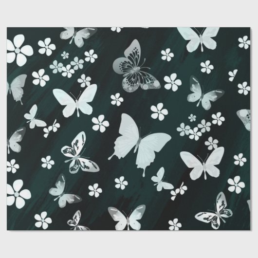 Papier Cadeau Butterfly Pattern 14 (Plat)