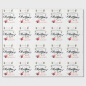 Papier Cadeau Buvez du cacao chaud et regardez Noël (Plat)