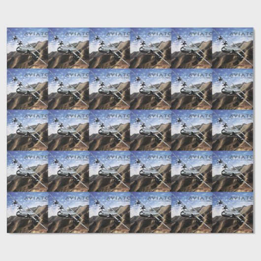 Papier Cadeau C-130 HERCULES Avion militaire (Plat)