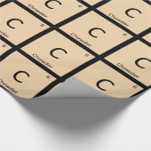 Papier Cadeau C - Chowder Chemistry Periodic Table Symbol (Coin)