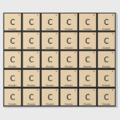 Papier Cadeau C - Chowder Chemistry Periodic Table Symbol (Plat)