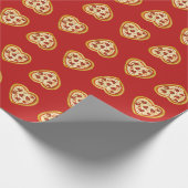 Papier Cadeau C’est plus une pizza Mon coeur Valentines Day (Coin)