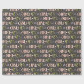 Papier Cadeau C’est une fille Nouveau papier d’enveloppement pou (Plat)