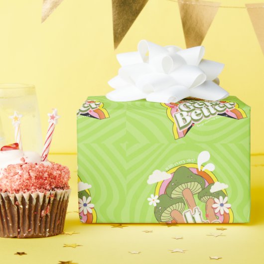 Papier Cadeau Ça devient mieux | Personnalisation de Good Vibes (Fête d'anniversaire)