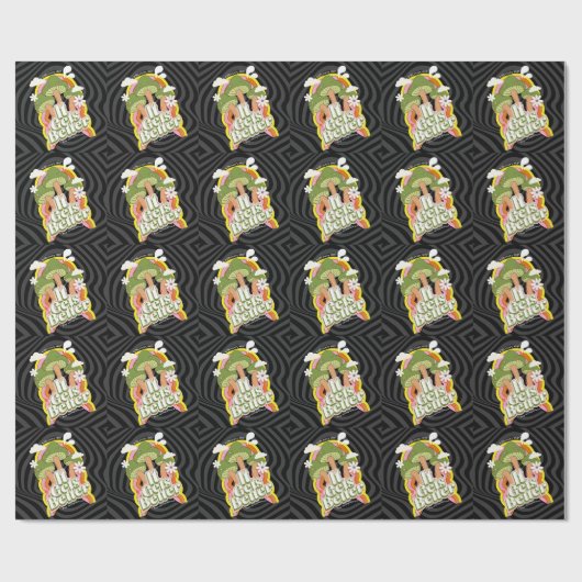 Papier Cadeau Ça devient mieux | Personnalisation de Good Vibes (Plat)