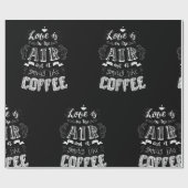 Papier Cadeau Ça sent le café (Plat)