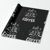 Papier Cadeau Ça sent le café (Déroulé)