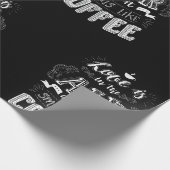 Papier Cadeau Ça sent le café (Coin)