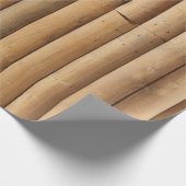 Papier Cadeau Cabine Faux Log (Coin)