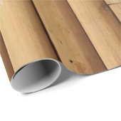 Papier Cadeau Cabine Faux Log (Coin rond)