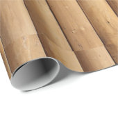 Papier Cadeau Cabine Faux Log (Coin rond)