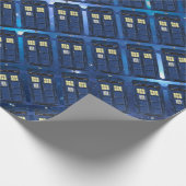 Papier Cadeau Cabine téléphonique publique de police bleue - (Coin)