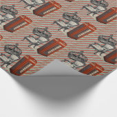 Papier Cadeau cabine téléphonique victorien jubilee couronne lon (Coin)