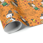 Papier Cadeau cacahuètes | BON THANKSGIVING (Coin rond)