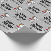 Papier Cadeau cacahuètes | Snoopy L'As Volant (Coin)