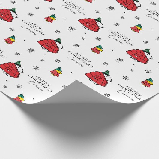 Papier Cadeau cacahuètes | Veste Snoopy Red Puffer (Coin)